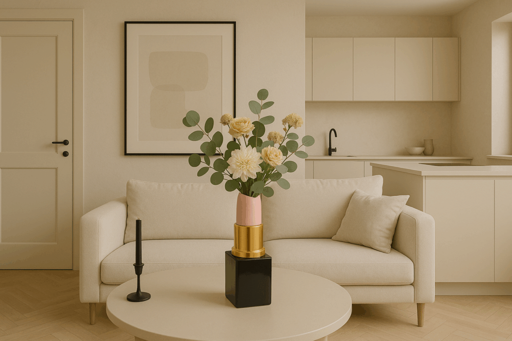 Beige interieur met een eyecatcher
